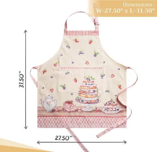 Vista 379 de Maison d' Hermine Delantales para mujer con bolsillo, 100% algodón (27.50 x 31.50 pulgadas)