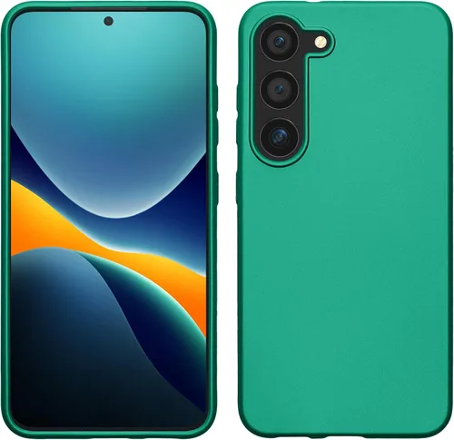Vista 127 de kwmobile Funda compatible con Samsung Galaxy S23 - Funda protectora de silicona TPU suave y delgada - Piedra antigua
