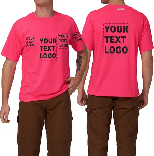 Vista 18 de A-SAFETY Playera de manga larga de seguridad de alta visibilidad, personalizable con logotipo (XS-6XL)