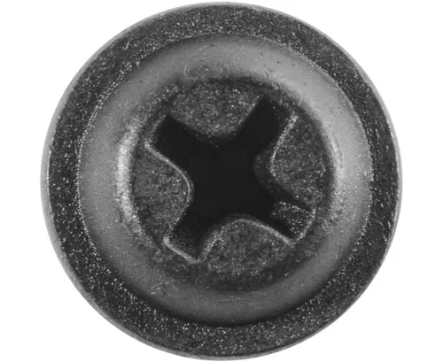 Vista 2 de 100 # 8 X 3/4 "Phillips Flat Top Arandela Tornillos Cabeza Bla