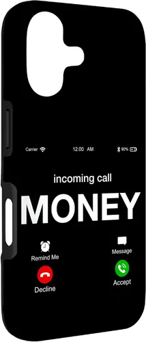 Vista 3 de Incoming Call Money is Calling Illustration Graphic Designs - Carcasa para iPhone 17