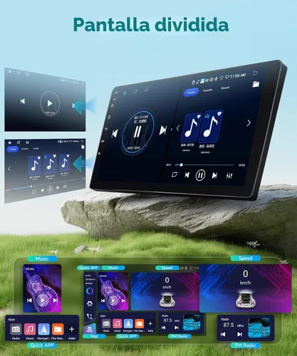 Vista 7 de Radio de coche de 8 núcleos 6G+128G para Toyota RAV4 2007-2011, estéreo de coche Rimoody Android con Carplay inalámbrico, Android Auto, Mirror Link