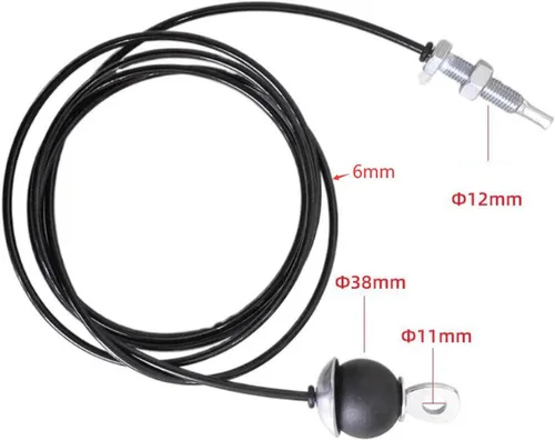 Vista 3 de Gym Replacement Cable 6mm (1/4 inch) Steel Wire Rope for Pulley System, Strength Training Cord Fitness Equipment Attachment