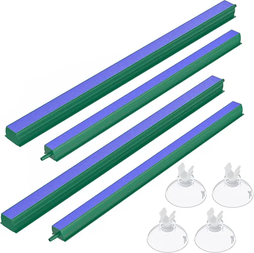 Vista 10 de Pawfly Barra Difusora de Aire para Acuario 4 Pulgadas, Burbujeador de Piedra para Tanque de Peces con Base de Plástico Cuadrada Difusor de Oxígeno