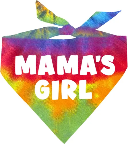 Vista 22 de Mama's Girl - Bandana para perro 100% algodón para mamá Día de San Valentín Sesión de fotos Negro, XS (949)