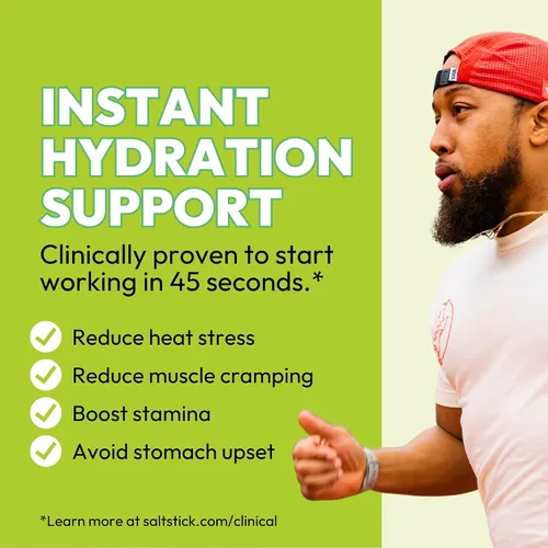Vista 7 de SaltStick Electrolyte FastChews Green Apple - 12 paquetes resellables/120 unidades Chewable electrolyte tablets that start working in 45 seconds.