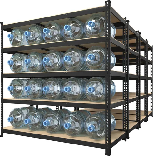 Vista 16 de Prilinex Estantes de almacenamiento resistentes de 48 pulgadas de ancho x 18 pulgadas de profundidad x 72 pulgadas de alto, estantería de metal