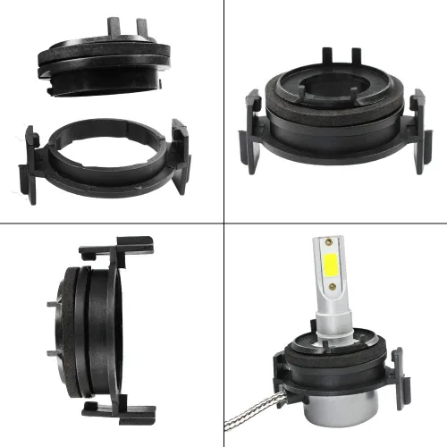 Vista 7 de H7 - Adaptador de retención de bombilla LED para faros delanteros BMW serie 3 E46, paquete de 2