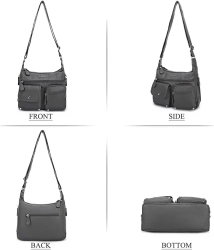 Vista 4 de Angel Kiss Bolsos cruzados para mujer, bolsos de hombro y monederos medianos de piel sintética