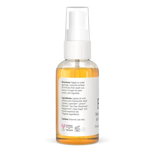 Vista 7 de Isabella's Clearly Aceite anticaspa natural y gratuito Alivio de picazón para cuero cabelludo seco con picazón, dermatitis, psoriasis, tapa