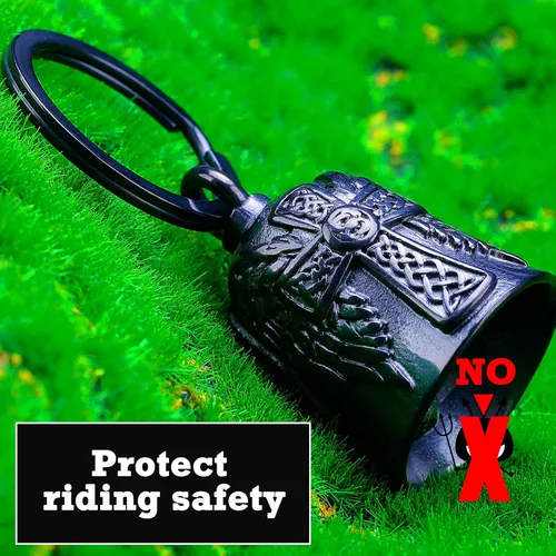 Vista 2 de Campanas de motocicleta para hombre, campana de ángel de motocicleta para hombres y mujeres, accesorio de motociclista, protección de seguridad