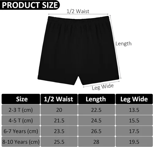 Vista 2 de Ruisita Paquete de 5 pantalones cortos de baile para niñas