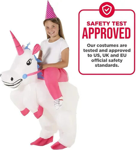 Vista 5 de Morph Kids Unicorn Costume Girls Boys Inflatable Unicorn Costume Kids Halloween Costumes