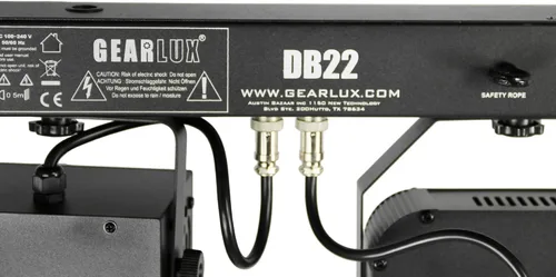 Vista 4 de Gearlux Luz LED 4 en 1 para barra de fiesta, 2 x 6 luces LED brillantes RGBW de 8 vatios y 2 LED cálidos de 10 vatios para Halloween, fiesta, boda