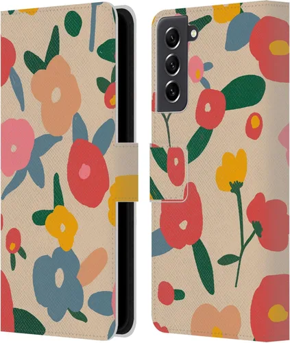 Vista 171 de Head Case Designs Officially Licensed Ninola Ditsy Flowers Yellow Nature Bold Leather Wallet Case Compatible with Samsung Galaxy A07 4G