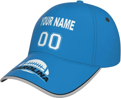 Vista 29 de Gorra personalizada con cualquier nombre y número ajustable, regalo personalizado para papá, hombres, mujeres, jóvenes, fanáticos de los deportes