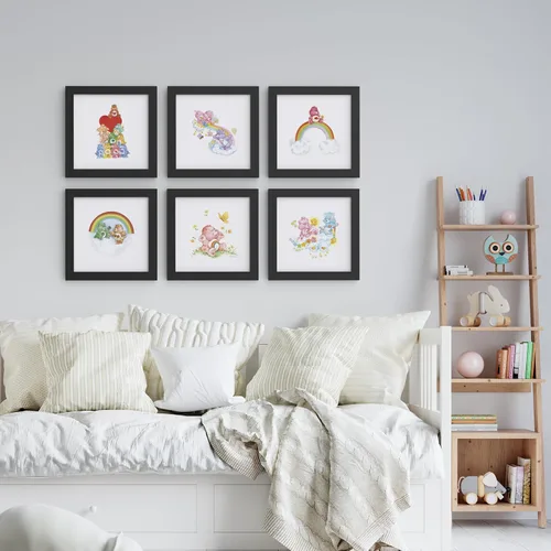 Vista 2 de Trends International Gallery Pops Care Bears - Paquete de arte de pared de arcoíris Heritage (paquete de 6)