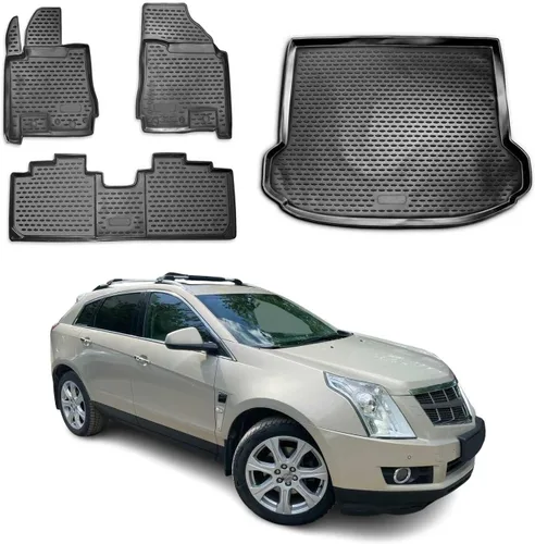Vista 10 de Tapetes de Carga OMAC para Maletero Trasero de Cadillac SRX 2010-2016, Impermeable TPE, Beige