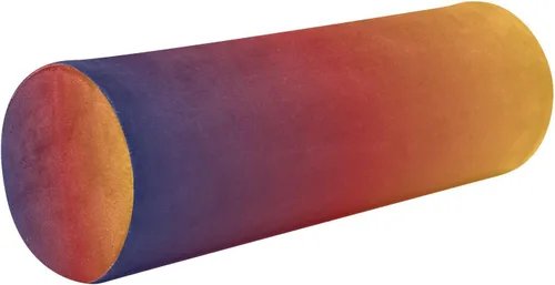 Vista 9 de Almohada cervical para el cuello con degradado azul y amarillo, almohada cervical con funda extraíble lavable, almohadas de cuello de espuma