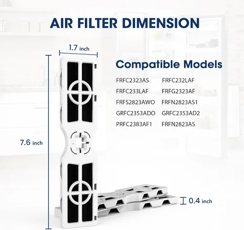 Vista 3 de MARRIOTTO Repuesto para filtro de aire Frigidaire FRGPAAF2 PureAir AF-2, FRFC2323AS, FRFC232LAF, FRFC233LAF, FRFG2323AF, FRFN2823AS (paquete de 3)