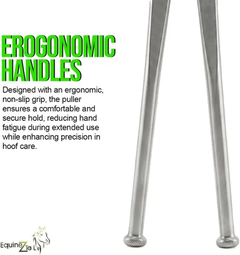 Vista 4 de Extractor y esparcidor de zapatos de caballo de 14 pulgadas, herramienta de herrador hecha a mano, extractor de pezuñas de acero inoxidable