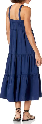 Vista 2 de The Drop - Vestido suelto y largo modelo Britt, maxivestido en capas, para mujer