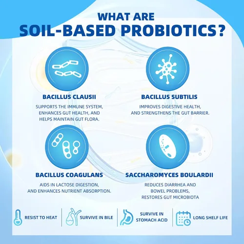 Vista 3 de NATURE TARGET Probióticos para mujeres y hombres, prebióticos y probióticos para la salud intestinal, 60 mil millones de UFC - 88 cápsulas