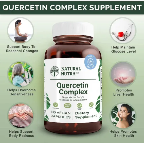 Vista 3 de Natural Nutra Complejo de quercetina bromelina y vitamina C cítricos, 100