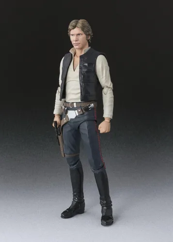 Vista 3 de De Bandai S.H. Figuarts: Han Solo de Star Wars (Una nueva esperanza), aproximadamente 6 pulgadas
