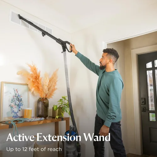 Vista 2 de Bissell CleanView Aspiradora giratoria con rodillo de cepillo de triple acción, dirección giratoria, varita de extensión, tanque de suciedad fácil