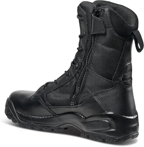 Vista 4 de 5.11 Botas tácticas para hombre, ATAC 2.0 con cremallera lateral, 8 pulgadas, negro, estilo 12391ABR