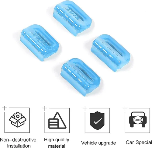 Vista 4 de Cherocar 4 piezas de cubierta de botón de interruptor de ventana Accesorios interiores para Jeep Wrangler JL JLU y Gladiator JT 2018-2026