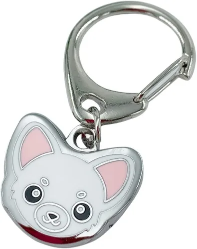 Vista 6 de Dog Keychain, Pet Pendant Keyring, Metal Keyring for Dog Lovers, Pattern Bag Pendant Decoration Malamute negro de Alaska