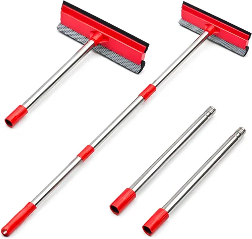 Vista 7 de DSV Standard Escobilla limpiacristales para limpieza de ventanas, herramienta de limpieza de ventanas para parabrisas de coche, puerta de ducha