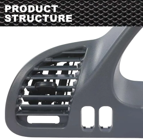 Vista 5 de CNNELL Bisel de panel de tablero compatible con Dodge Sprinter 2002-2006 lado izquierdo del conductor con boquilla A/C 5104262AA