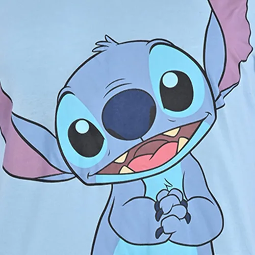 Vista 3 de Lilo and Stitch - Camisa de manga larga para mujer, diseño clásico de Lilo y puntada, con estampados de manga