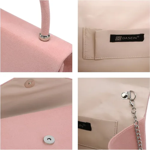 Vista 28 de Dasein Bolso de noche para mujer, embragues de fiesta, bolsos de boda, cóctel, baile de graduación, bolsos con purpurina esmerilada