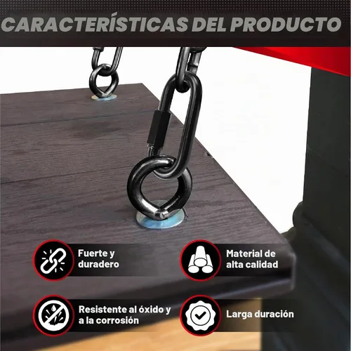 Vista 4 de PAMAZY 2 piezas de eslabones rápidos de cadena resistente de 4.2”, capacidad de peso de 2500 LBS, duradero, antióxido, conector de cadena de alta