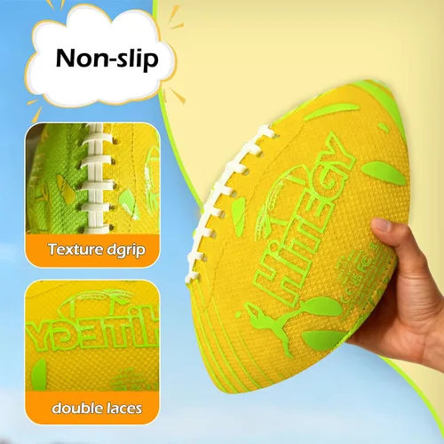 Vista 4 de Glow in The Dark Football Light Up Football USB-C Rechargeable LED Ball with Pump Night Game Ball for Indoor & Outdoor Play Gift Ready for