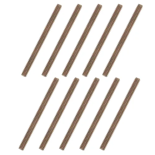 Vista 9 de uxcell 8 piezas de zinc de color totalmente roscado varilla 1/4"-20, 2" longitud, tornillo de rosca de acero al carbono para montaje de muebles