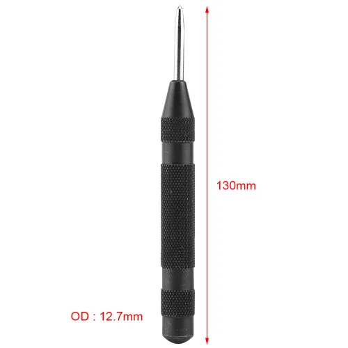 Vista 6 de Perforadora automática para agujero central, perforadora central de 5 pulgadas con resorte de impacto ajustable, herramienta manual para metal