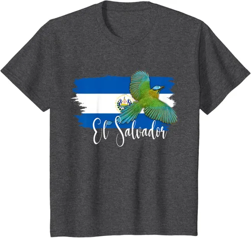 Vista 38 de Camiseta con la bandera de El Salvador, mapa de El Salvador, camiseta de Salvador para mujer, Negro