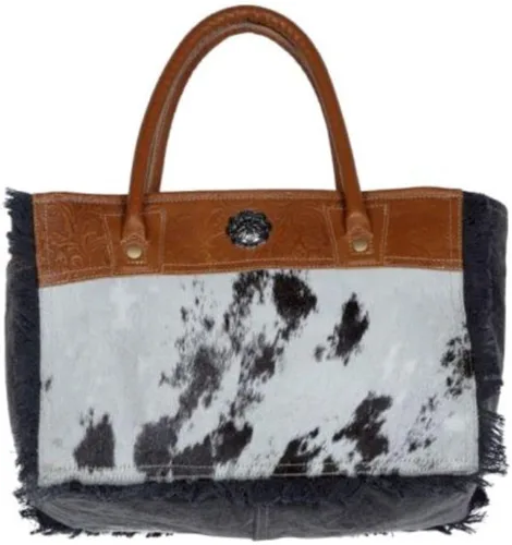 Vista 4 de Myra Bag Spotless S-3335 - Bolsa de lona y pelo, Multi
