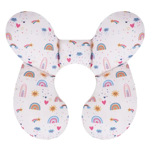 Vista 11 de KAKIBLIN Almohada para el cuello del bebé, almohada de la ayuda de la Azul