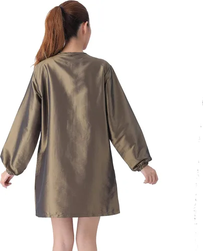 Vista 4 de Chaqueta unisex profesional para estilista, uniforme de cosmetología, cremallera, capa de peluquería, ropa de trabajo, peluquería, belleza, spa