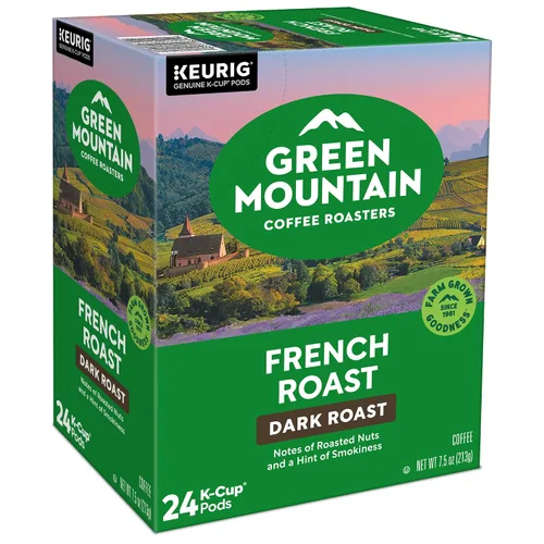 Vista 17 de Green Mountain Coffee Roasters Cápsulas de café Keurig K-Cup individuales de tostado francés, café tostado fuerte, 96