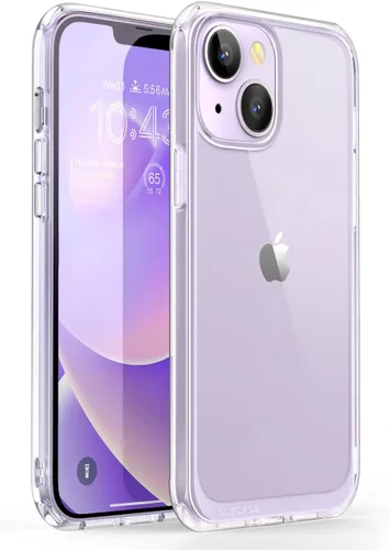 Vista 11 de SUPCASE Unicorn Beetle Style Series - Funda para iPhone 14 / iPhone 13, funda protectora híbrida delgada y transparente (negro)
