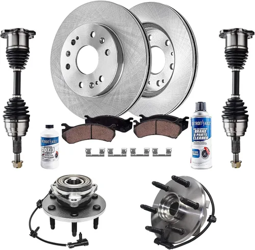 Vista 44 de Detroit Axle - Rotores de freno para Ford Mustang 2015 2016 2017 2018 2019 2020 2021 2022 2023 Rotores de freno de disco 2016 2017 2018 2019