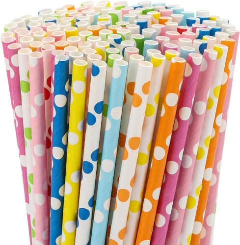 Vista 10 de 100 unidades de pajitas de árbol de coco, pajitas desechables de plástico en forma de panal, suministros para decoración de fiesta tropical hawaiana