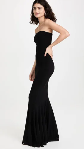 Vista 4 de Norma Kamali Vestido de cola de pez sin tirantes para mujer